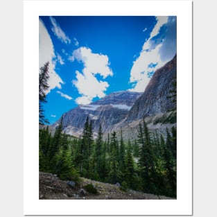 Jasper National Park Mountain Snowy Peak Photo V1 Posters and Art